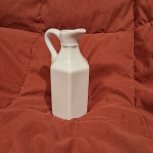 Chic Milk Glass Art Pitcher